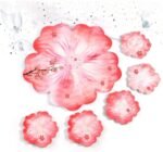 1piece13inch flower tray4.5 5pieces coaster 6piece of set min qty 12pcs..NRE.