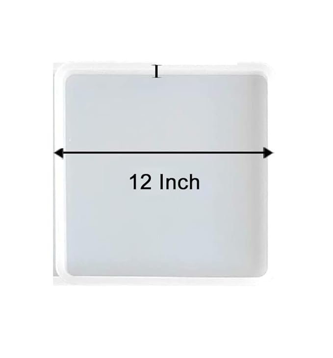 12x12 12x12Inch Square Plain Tray mould minqty12pcs - Image 1