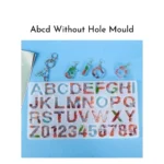 ABCD Alphabet mould without hole 34x19 cm 7mm depth