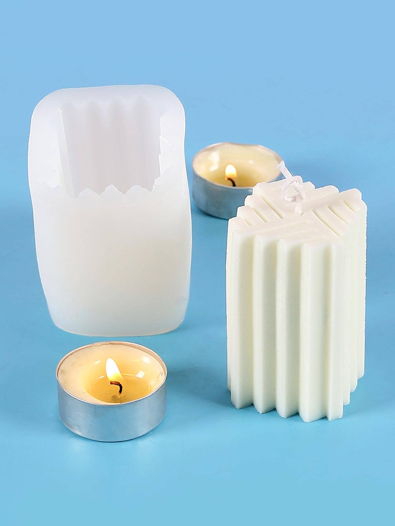 1680243902a8a9b4ffece5fad830f0a2916136ea19_thumbnail_720x Candle Mould/ Min.Qty-12Pcs/.xsuo/Size- 5.6*5.6*8.2 - Image 1