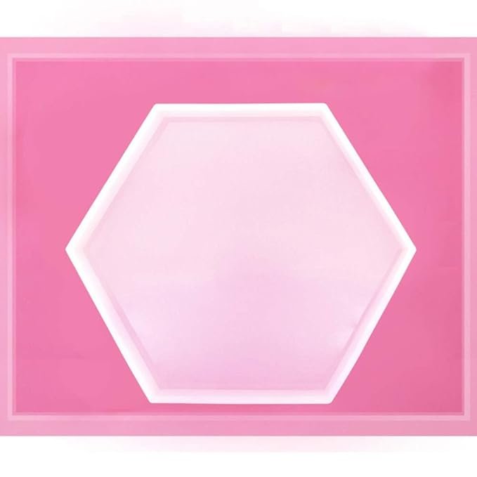 4he1 4 Inch Hexagon Coaster Mold - Image 1