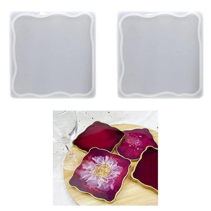 4zz1 4inch Square (Agate) Zig Zag 5MM min qty 12pcs - Image 1