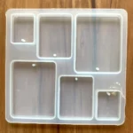 6 cavity Rectangle mould 10.8x10.2cm 6mm depth min qty 12pcs..UN.
