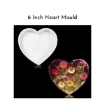 6inch heart mould , min qty 12 pcs 8mm deep ..eo..
