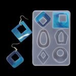 6cavity earring mould min qty 12pcs ..pe.. - Image 2