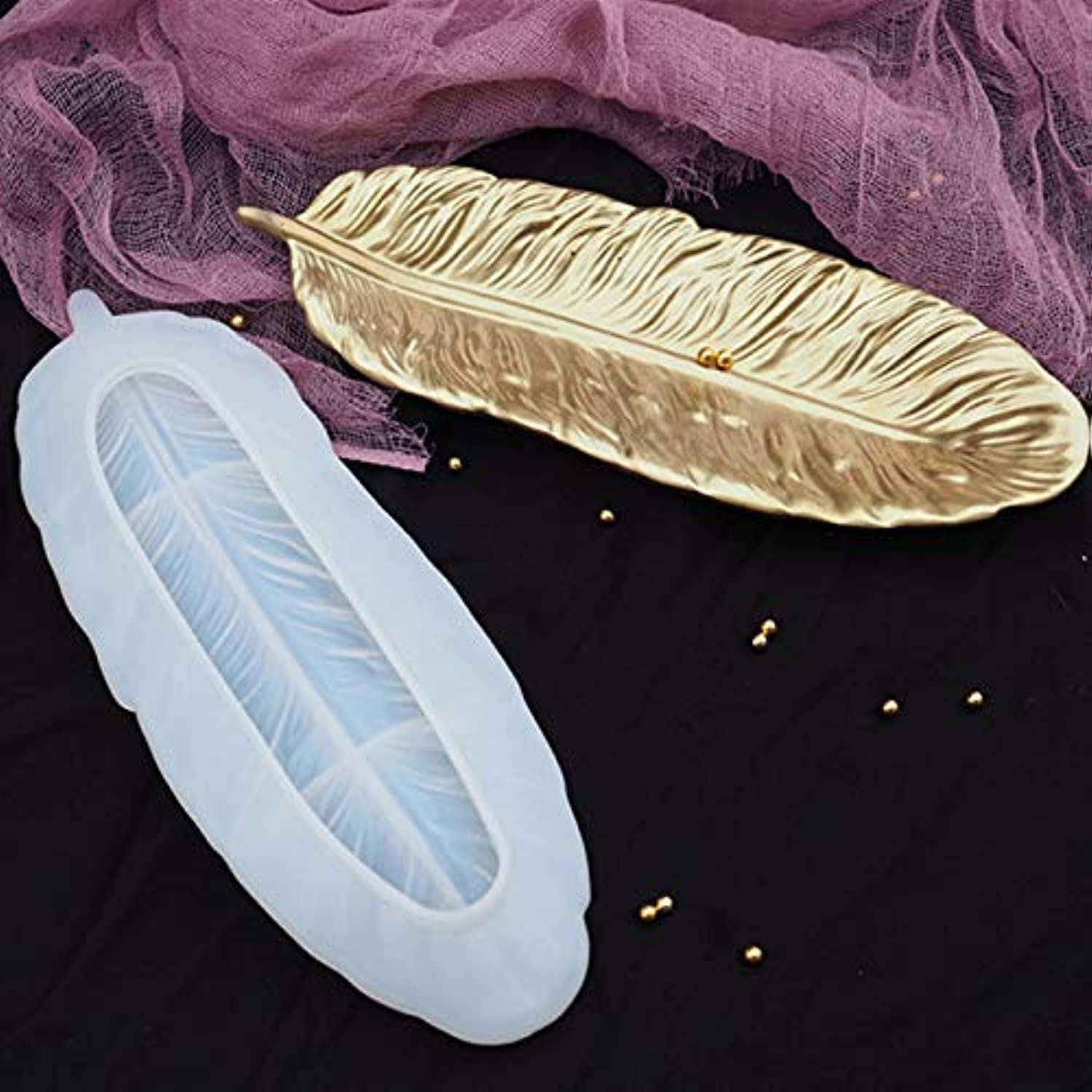 Version 1.0.0 Feather dish silicone mould 9x23cm min qty 12pcs..SOO. - Image 1