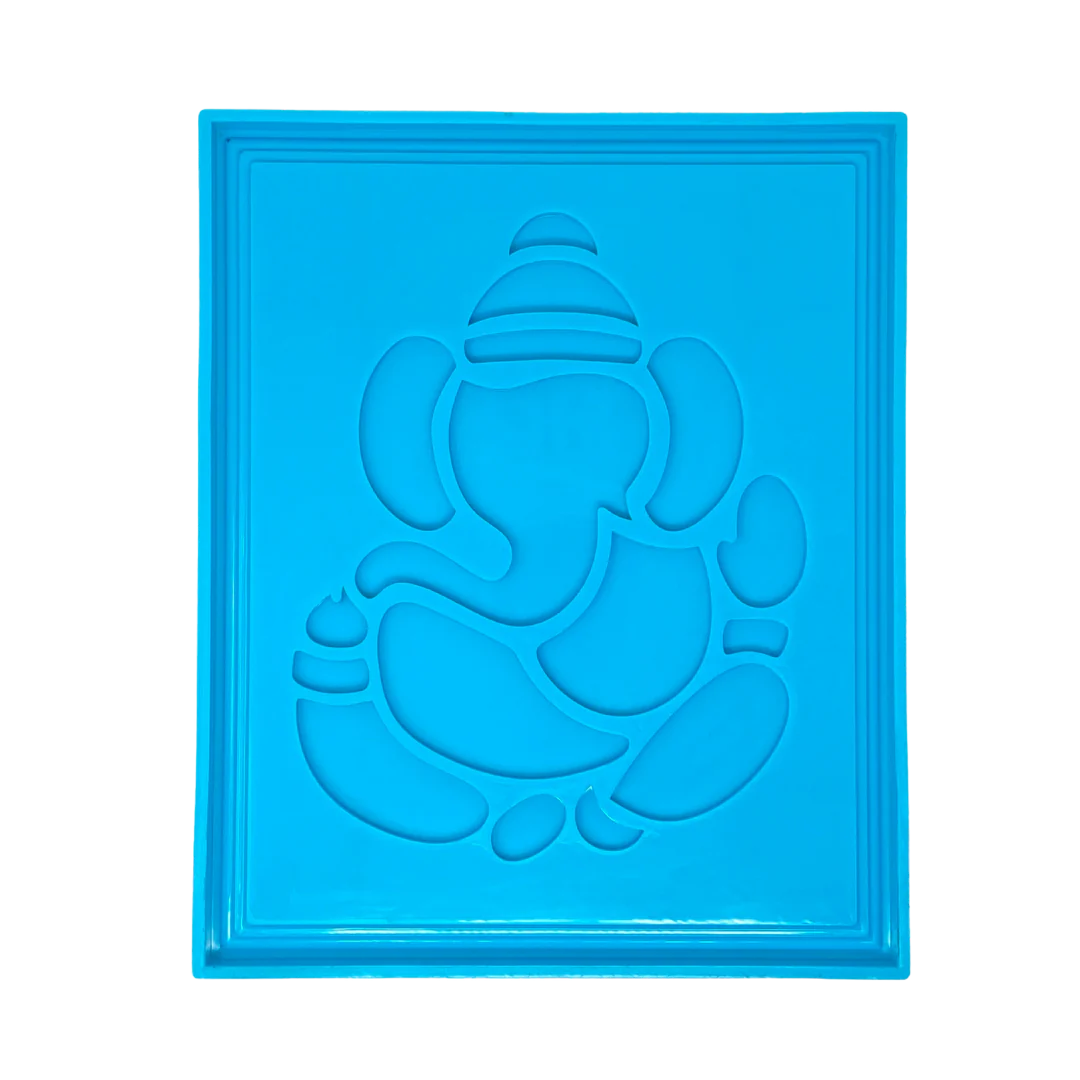 Ganesha Silicone mould 1 Ganesha silicone mould 27X22cm 12mm depht min qty.12pcs..URR. - Image 1