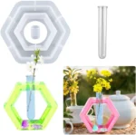 Hexagon planter mould with tube 14x14cm 40mm Depth min qty 12pcs..seo. - Image 2