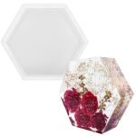 Hexagon shape 6inch wedding mould 15cm min qty..12pcs.Sto.