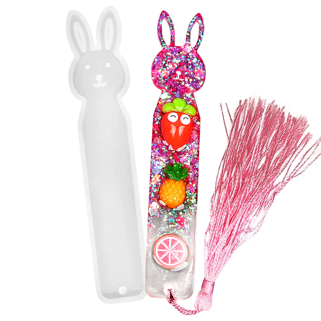 Rabbit bookmark mould1 Rabbit bookmark mould 15x4cm 3mm depth min qty 12pcs..SA. - Image 1