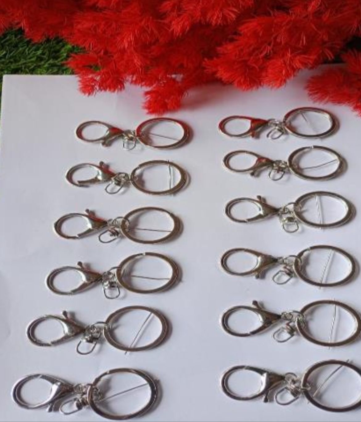 WhatsApp Image 2024-10-15 at 5.38.12 PM Bluster Keychain Ring Silver Sos /Min.Qty-12 Pcs - Image 1