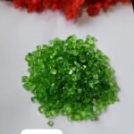GLASS STONE LIGHT GREEN 4 to 6mm QTY- MIN 5KG