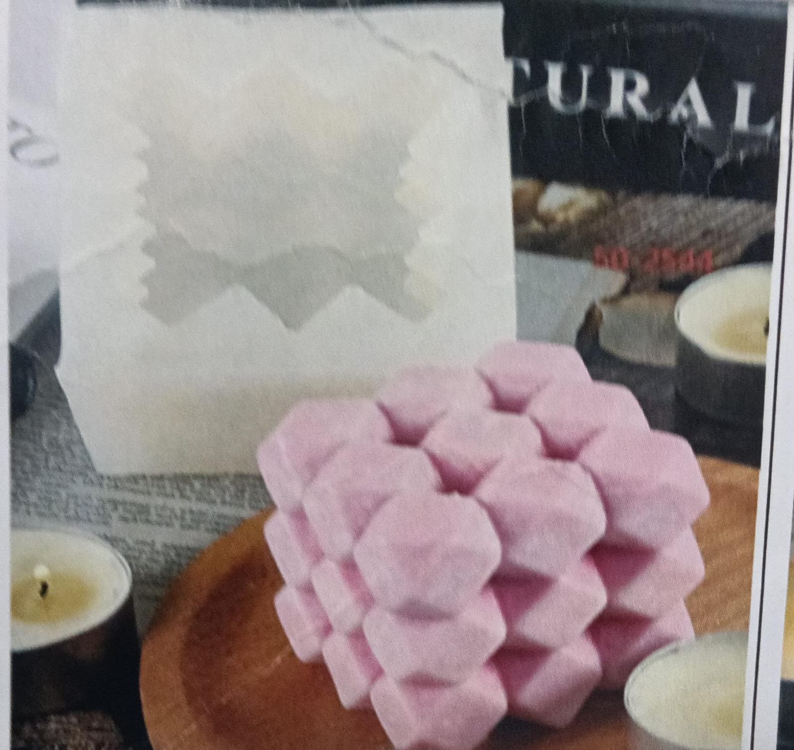 WhatsApp Image 2024-12-04 at 5.22.58 PM Cube Diamond Candle /Min.Qty-12Pcs.xSne /Size-6.8*6.2*6 - Image 1