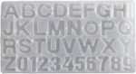 front pouring  with hole alphabet mould  min qty 12pcs  ...je