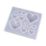 Multi heart silicone mould 5x5.5inch 5mm depth min qty 12pcs..EO.
