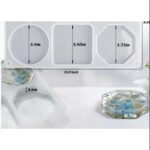 3.1 coaster mould round 3.8inch square 3.85inch Hexagoan 3.75in min qty .12pcs..RO.