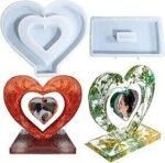 Center heart with stand mould 9inch 15mm depth min qty.12pcs.SUE. - Image 2