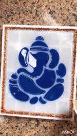 Ganesha silicone mould 27X22cm 12mm depht  min qty.12pcs..URR. - Image 2