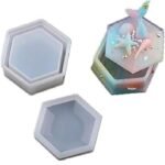 hexagon gift box mould 8x9cm 40 mm depth .min qty 12pcs ..te. - Image 2