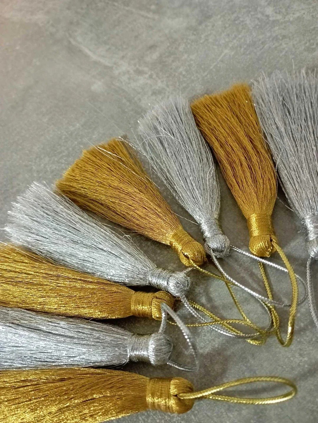 image - 2026-02-16T114709.297 Tassle Gold Silver Mix/12 Pcs Pkt - Image 1