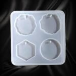 4pcs keychain Hexagon mix mould min qty 12pcs..Po.