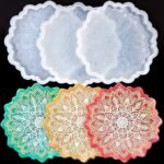 4.5inch mandala coaster mould 12x12cm.6mm depth ...ue