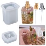 square dispenser bottle mould without pump 10x8cm 10cm depth ..upo - Image 3