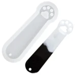 Paw bookmark mould 15x4cm 3mm depth min qty 12pcs..sa.