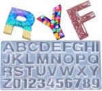 front pouring  with hole alphabet mould  min qty 12pcs  ...je - Image 2