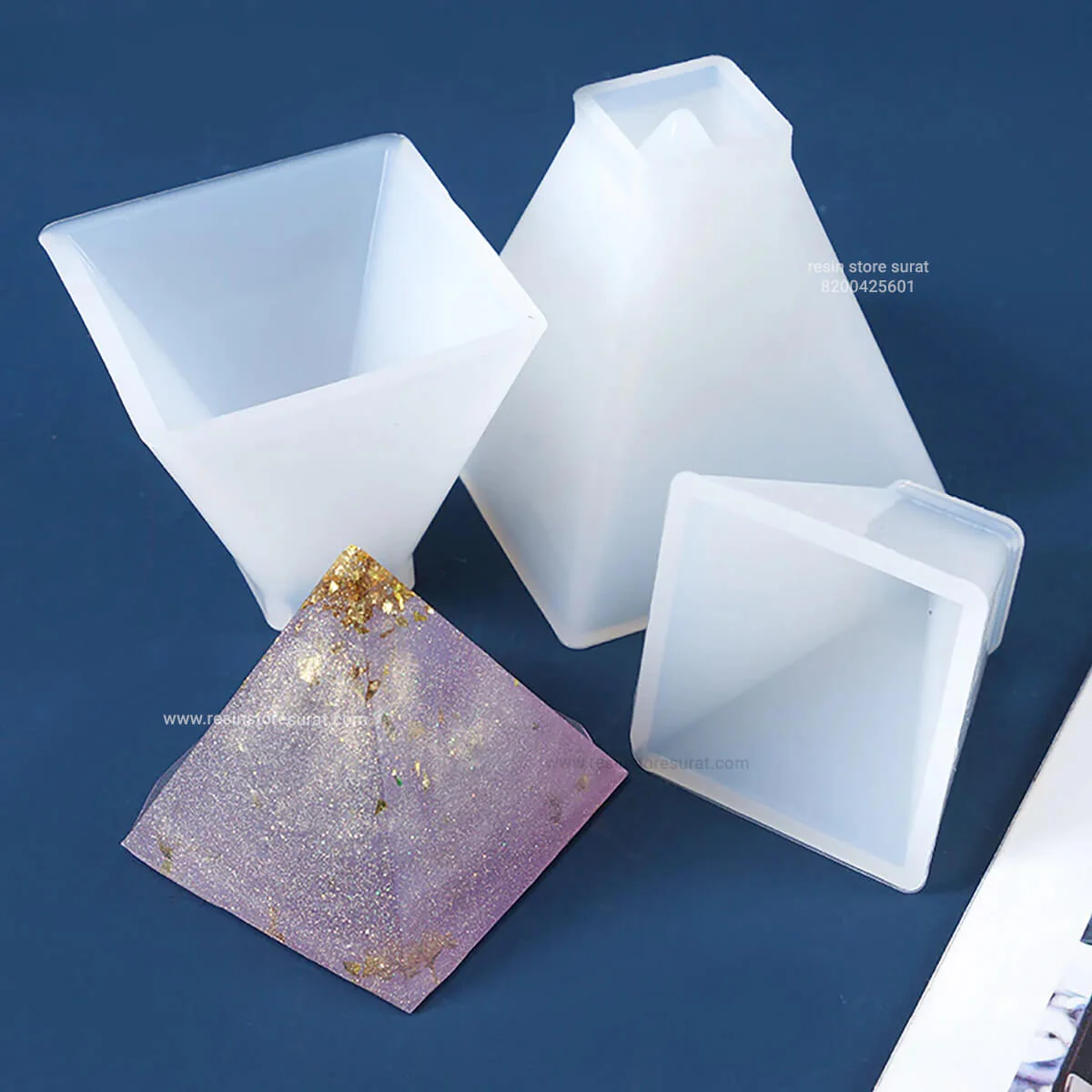 pyramid mould Pyramid mould size 2cm,3cm,4cm,5cm,6cm,5pcs set QTY-min 12 pcs - Image 1