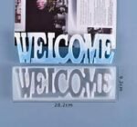 welcome mould 28x10 20mm depth min qty 12pcs..SUE. - Image 2