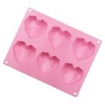 HBR35A-1 6 cavity Heart Mould Min qty 12pcs - Image 2