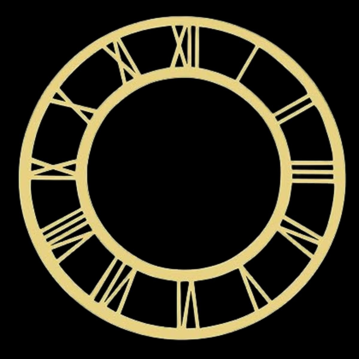 Version 1.0.0 Acrylic clock ring size-thik-1.8mm QTY-min 12 pcs 8 inch - Image 1