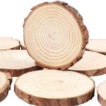 Wodden slices size-20cm QTY-min 12 pcs shape round