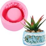 Pink planter mould size-7.3*4.3*4.3 QTY-min 12pcs