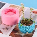 Pink planter mould size-7.3*7.3*4.5 QTY-min 12 pcs