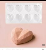 HBR35A-2 8 cavity Heart mould min qty 12pcs - Image 2