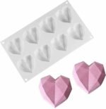 HBR35A-2 8 cavity Heart mould min qty 12pcs