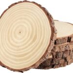Wooden slices size-9cm QTY-min 12 pcs Shape Round