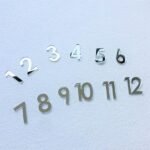 Acrylic number size-thik1.8mm 32 mm QTY-min 12 pcs