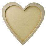 MDF 6inch Base heart ring Wall Mural 15mm. h.20mm v.bas 2mm (On Order)