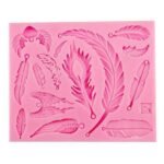 Pink leaf mould size-11.5*9.5cm  96 grm