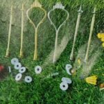 METAL CAKE STAND GOLD SILVER QTY-MIN 12PCS RS 90