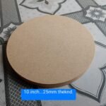 MDF round10inch 25mm het 25mm thik fram Shape Cutout,Art and Craft Work Activity, Home Decor, Gift, Artistic Work