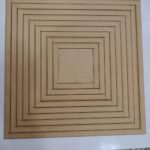 12inch 2mm thick 12mm .v.MDF 12inch 2m Frame Square  shape