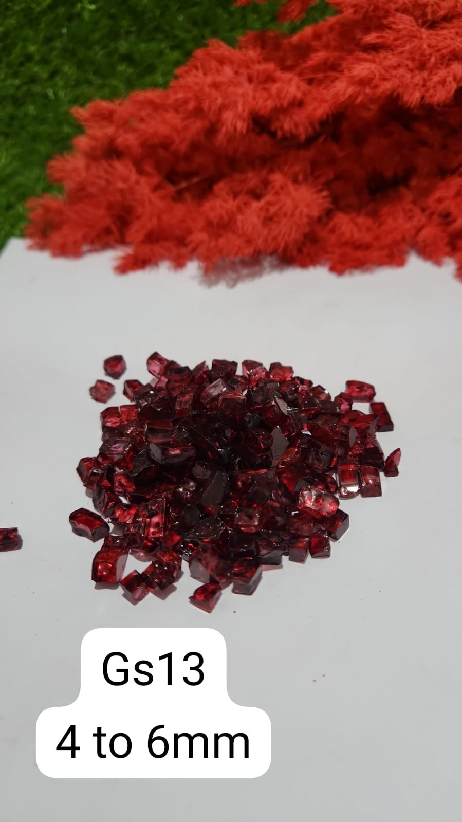 WhatsApp Image 2024-11-25 at 5.23.00 PM Glass stone Maroon 4 to 6mm 1kg bag - Image 1