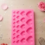 25 Cavity heart pink mould size-1.5*16.5cm QTY-min 12 pcs 129 grm