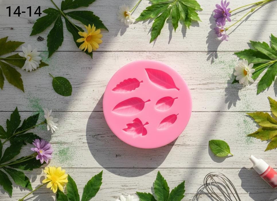 WhatsApp Image 2026-01-17 at 11.43.55 AM Pink leaf 6 cavity mould size-7*7*2 58 grm - Image 1