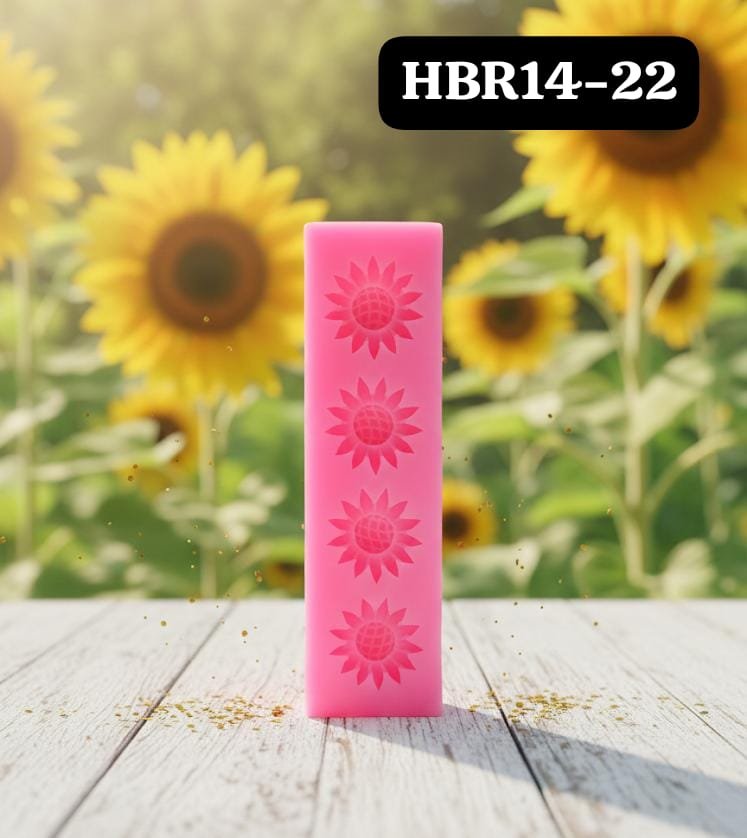 WhatsApp Image 2026-01-28 at 1.04.15 PM Pink 4 cavity flower mould size-12*3.5cm36 grm - Image 1