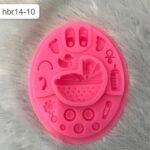 pink 17 cavity mould size-14*11.5cm 120 grm
